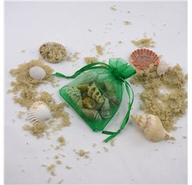 Saco organza Amazon Green 7x9cm
