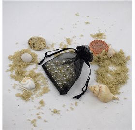 Saco 7x9cm organza Quasar Black