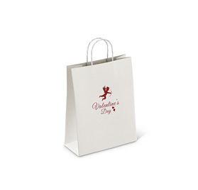 Saco de Papel RomanceHandles 180x80x240 Branco