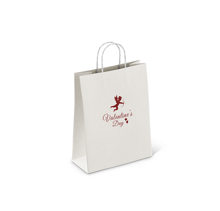 Saco de Papel RomanceHandles 180x80x240 Branco