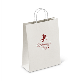 Saco de Papel RomanceHandles 180x80x240 Branco