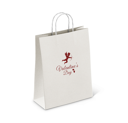 Saco de Papel RomanceHandles 180x80x240 Branco