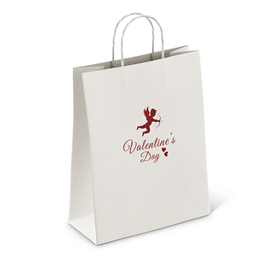 Saco de Papel RomanceHandles 320x120x420 Branco