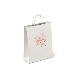 Saco de Papel RomanceHandles 180x80x240 Branco