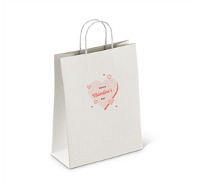 Saco de Papel Love Stories 250x100x320 Branco