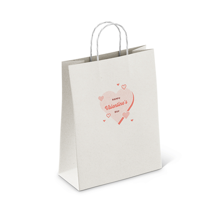 Saco de Papel Love Stories 250x100x320 Branco