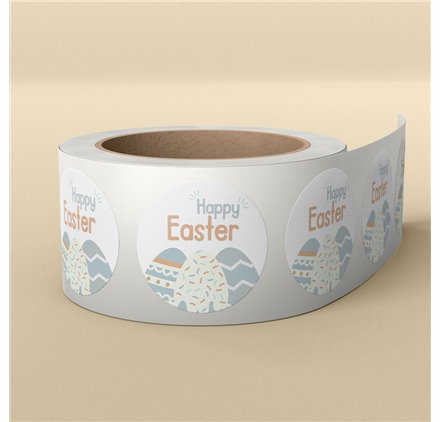 Happy Easter Labels Easter Elegance - 40x40mm