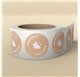 Etichette di Pasqua Day Fluffy Tails 50x40mm