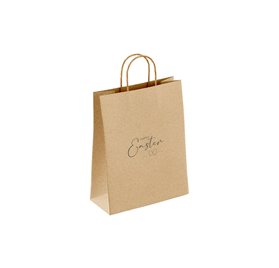 Sacs Papier 180x80x240mm Kraft Easter Elegance