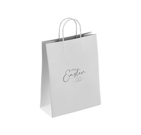 Sacos de Papel 250x100x320mm Branco Easter Elegance