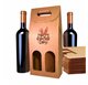 Estuches de vino en carton 2 botellas Kraft EasterParade