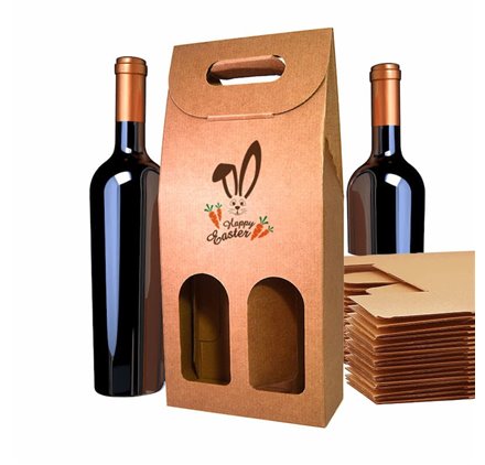 Caixas Rebelde way 2 Garrafas Kraft Bunny Trail