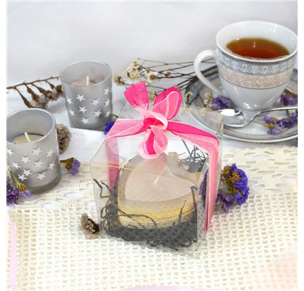 Caixa transparente cubo 80x80x80mm