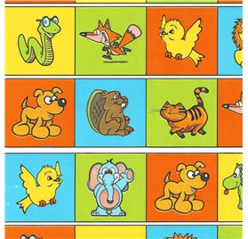 Papel de Embrulho 70cm Safary Party