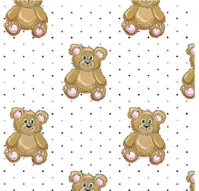 Papel de Embrulho 70cm Bear Parade