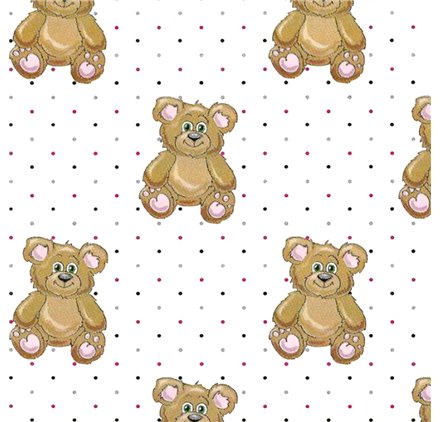 Papel de Embrulho 70cm Bear Parade