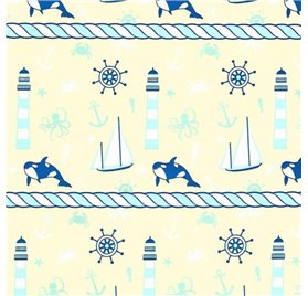 Papel de Embrulho 70cm Teddy's Picnic