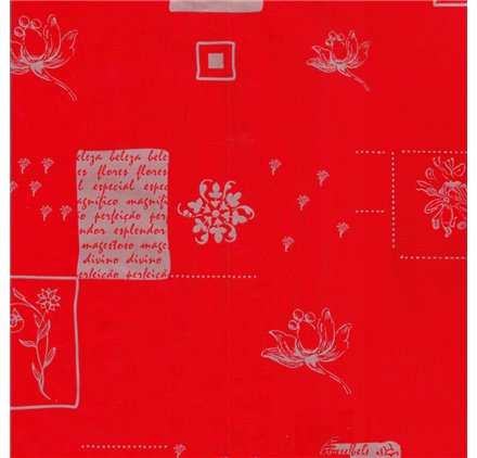 Papel de Embrulho 70cm Crimson Flow