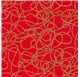 Papel de Embrulho 70cm Scarlet Scribbles
