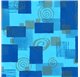 Papel de Embrulho 70cm Azure Abstract