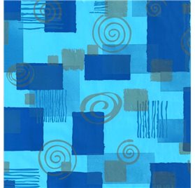 Papel de Embrulho 70cm Azure Abstract