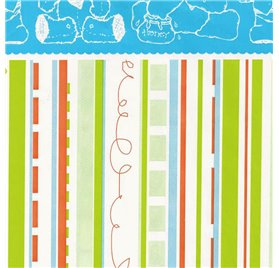 Papel de Embrulho 70cm Greenery Doodles
