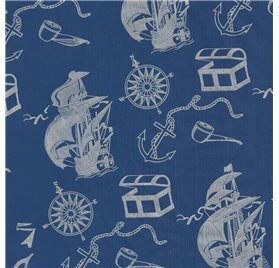 Papel de Embrulho 70cm Maritime Echo