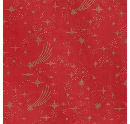 Papel de Embrulho 70cm Festive Red Sparkle