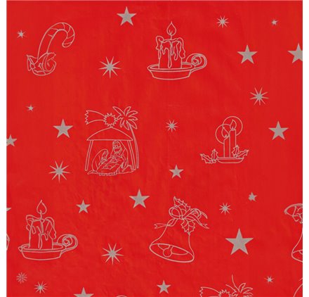 Papel de Embrulho 70cm Red Stripe Gift