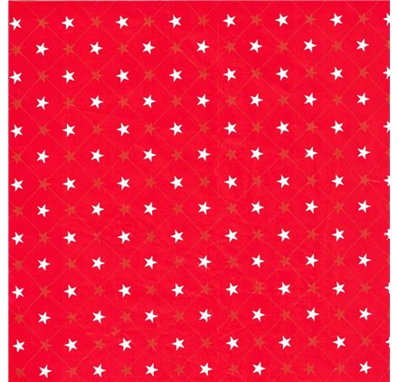 Papel de Embrulho 70cm Holiday Red Stars