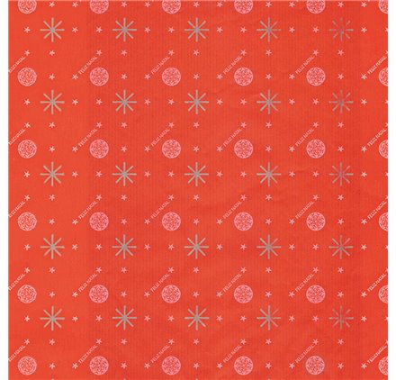 Papel de Embrulho 70cm Golden Snowflake