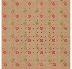 Papel de Embrulho 70cm Festive Red Flurries