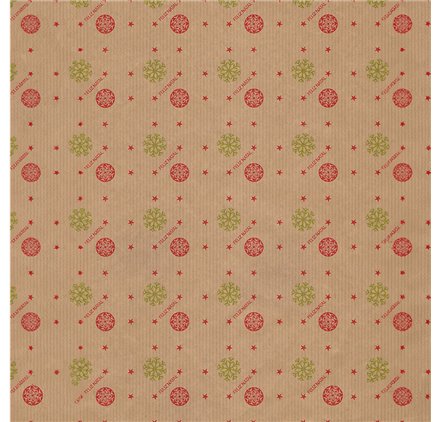 Papel de Embrulho 70cm Festive Red Flurries