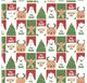 Papel de Embrulho 70cm Santa's Festive Gathering