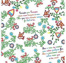 Papel de Embrulho 70cm Tradições da Madeira