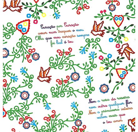 Papel de Embrulho 70cm Tradições da Madeira