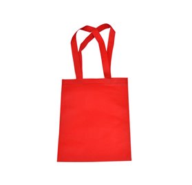 Grand sac TNT anse rouge 35x25cm