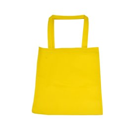 Bolsa TNT con asa grande amarilla 40x35cm