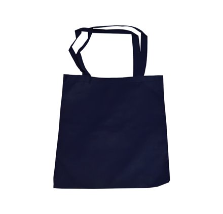 TNT-Tasche mit großem dunkelblauem Griff 40x35cm