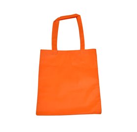 Bolsa TNT con asa grande naranja 40x35cm