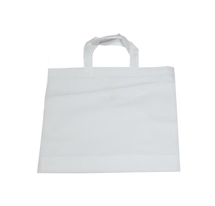 Saco TNT asa pequena branco 35x40cm&nbsp;