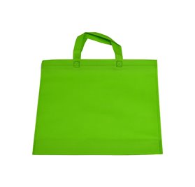 Sac TNT avec petite anse verte 35x40cm