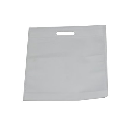 Bolso asa hueca blanca 35x35cm