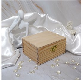 Caixinha de madeira Rebelde Royal Treasure 105x80x52mm