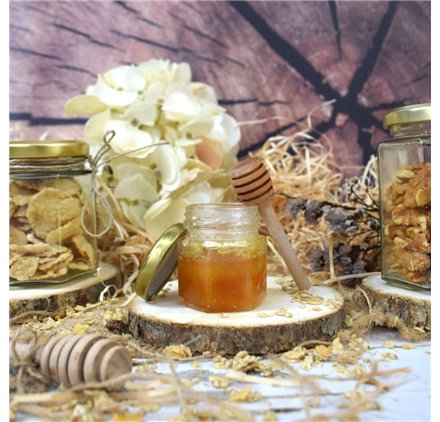 Hexagonal glass Jam Jar 45ml