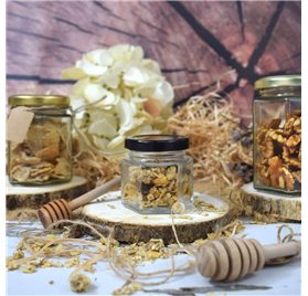 Glass jar Hexagonal 60ml