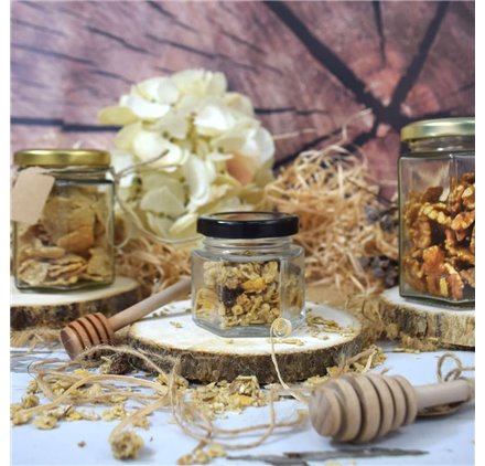 Glass jar Hexagonal 60ml