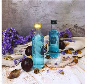 Bottiglia lotus 100 ml con Coperchio Dorato