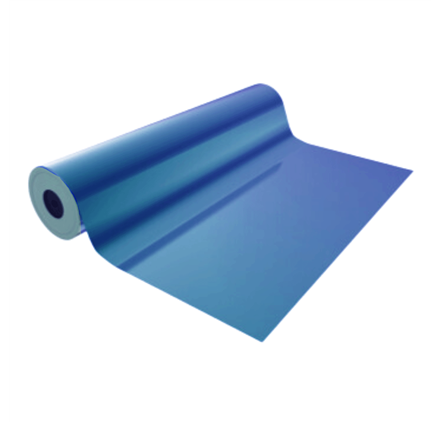 Polipropileno metalizado liso azul 70cm 50 metros