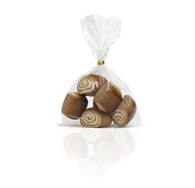 x25un Busta Plastica Senza Soufflet 85x135 mm